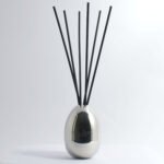 Customizable stainless steel reed diffuser bottle with Portuguese cork