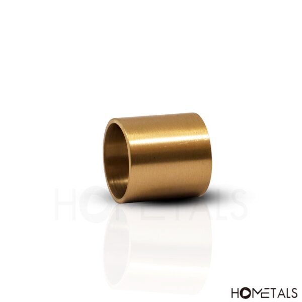 Premium golden brass candle holder for two candle sizes