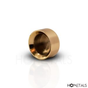 Heavyweight brass candle holder for luxury interiors