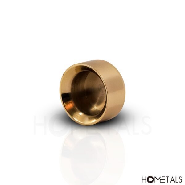 Heavyweight brass candle holder for luxury interiors