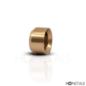 Brushed brass candle holder for striped candles golden matte finish