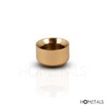Premium solid brass candle holder with custom engraving