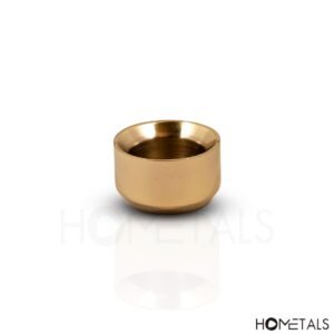 Premium solid brass candle holder with custom engraving