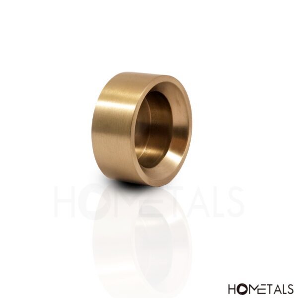 B2B supplier Mirror-polished golden brass tea light holder