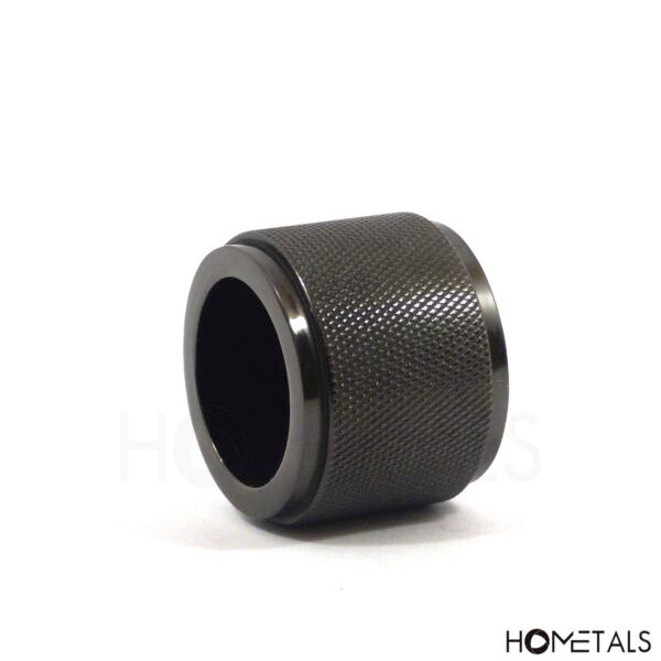 Glossy black metal candle holder wholesale décor accessory
