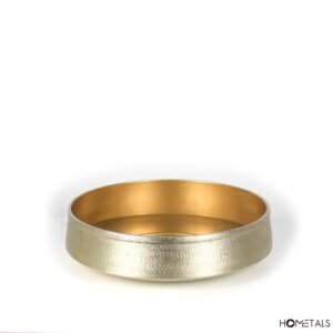 Textured brass tray