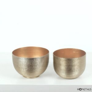 Gold Textured Bowls Set, Luxury & Craftsmanship for Professional Spaces (Copy)
