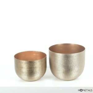 Gold Textured Bowls Set, Luxury & Craftsmanship for Professional Spaces (Copy) - Image 2
