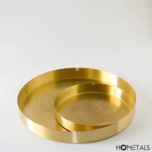 Stunning Brass Round Decorative Trays for Home and Kitchen
