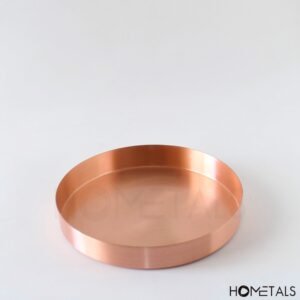 Bulk Round Copper Rose gold Trays with Brand Logo Engraving