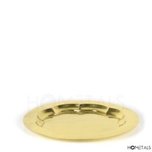 Arc Design Golden Tray, Sleek Steel Elegance with a Modern Curve