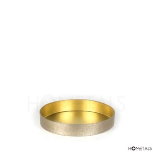 Round metal tray