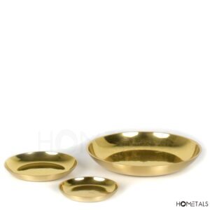 Solid Brass Tray Set Heavyweight Elegance with Timeless Appeal - Image 2