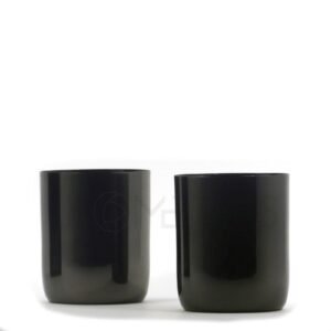 Black Candle Container – Glossy Metal Jar for 250g Wax - Image 4
