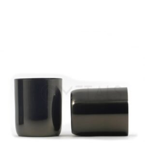 Black Candle Container – Glossy Metal Jar for 250g Wax - Image 3