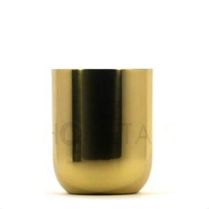 Large Golden Candle Vessel for 450g Wax and 2-3 Wicks
