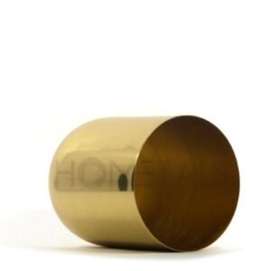 Large Golden Candle Vessel for 450g Wax and 2-3 Wicks - Image 4