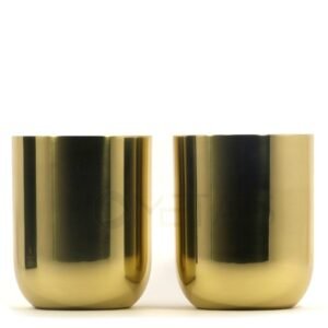 Large Golden Candle Vessel for 450g Wax and 2-3 Wicks - Image 3