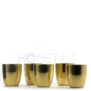One Unit Small Golden Premium Candle Jar for 100g Wax