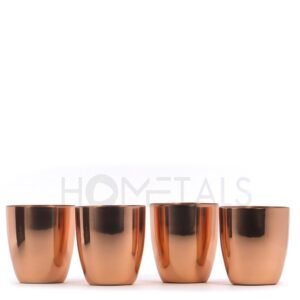 Small Copper Metal Candle Jar for 100g Wax - Image 2