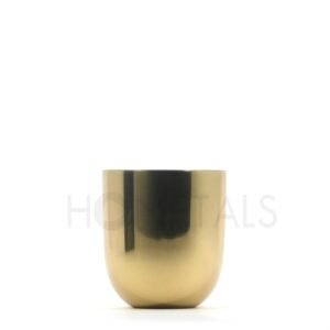 Small Golden Brass Candle Container for 150g Wax