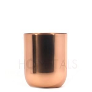 Rose Gold Glossy Candle Jar – Vault Design for 450g Candles
