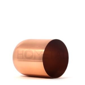 Rose Gold Glossy Candle Jar – Vault Design for 450g Candles - Image 4