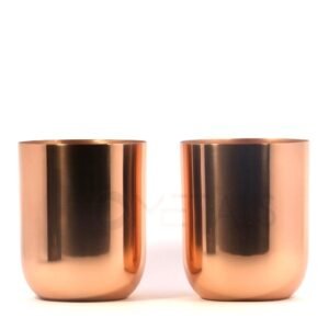 Rose Gold Glossy Candle Jar – Vault Design for 450g Candles - Image 3