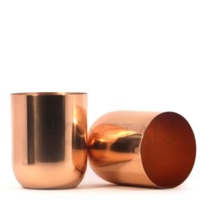Rose Gold Glossy Candle Jar – Vault Design for 450g Candles - Image 2