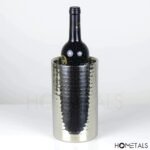 Stainless steel wine cooler double walled hammered finish