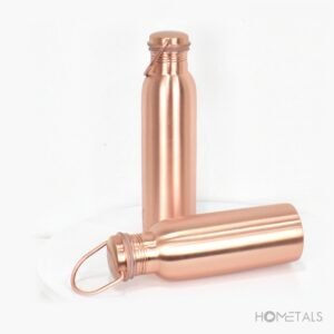 pure copper water bottle 600ml with handle wholesale export
