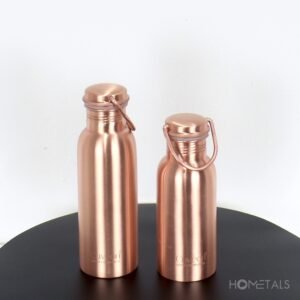 Pure Copper Water Bottle 500ml with Handle | Wholesale EU | Hometals - Image 2