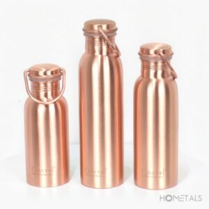 Pure Copper Water Bottle 500ml with Handle | Wholesale EU | Hometals - Image 3