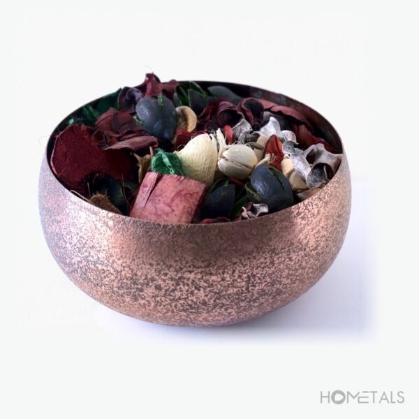 textured copper decorative bowl 17cm wholesale EU Portugal home decor