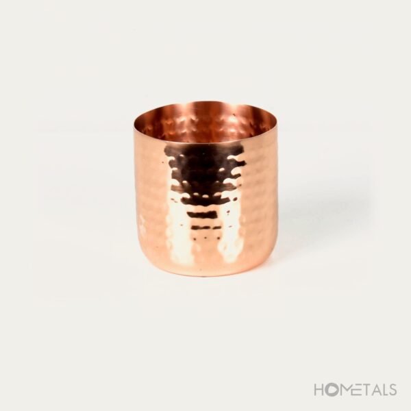 hand hammered copper tumbler 330ml high gloss dimpled texture wholesale EU Portugal